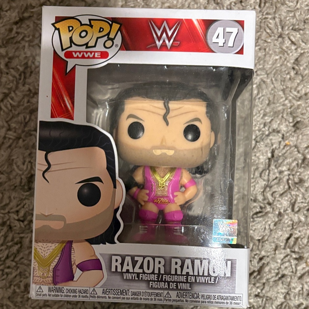 Pop WWE Razor Ramon Vinyl Figure in Pink and Gold
